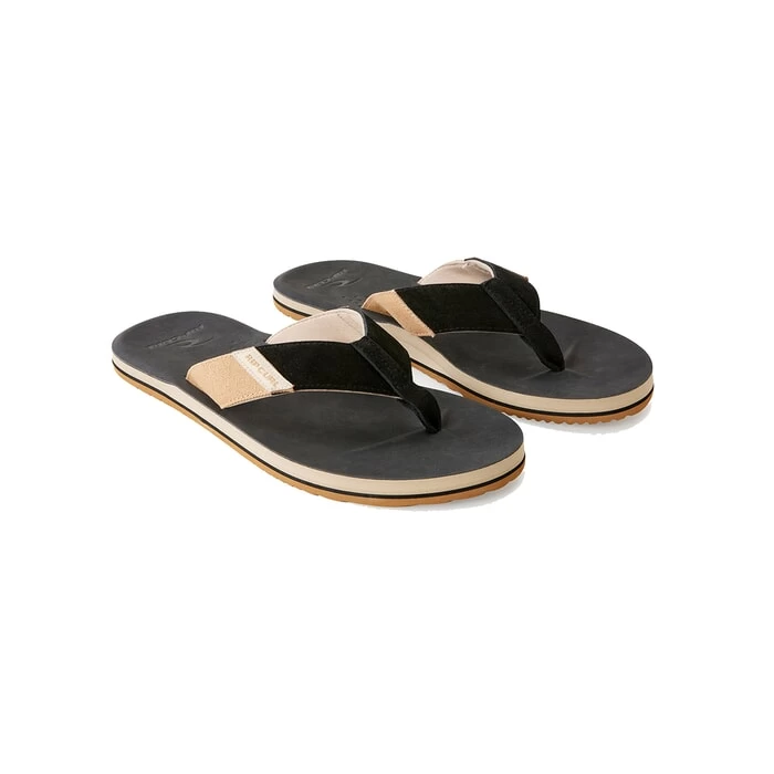 Rip Curl Oxford Open Toe Sandals In Black/Tan 1 Rip Curl Oxford Open Toe Sandals In Black/Tan
