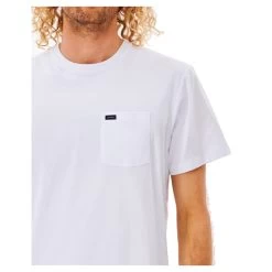 Rip Curl Plain Pocket Short Sleeve T-Shirt In White 9 Rip Curl Plain Pocket Short Sleeve T-Shirt In White -Rip Curl rip curl plain pocket short sleeve t shirt white ctemc9 1000 b4 36tkmy6yjlqhj2zi