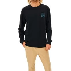 Rip Curl Re Entry Crew Sweatshirt In Black -Rip Curl rip curl re entry crew sweatshirt black 00hmfl 90 b3 sg2dxhw5bp30bbym