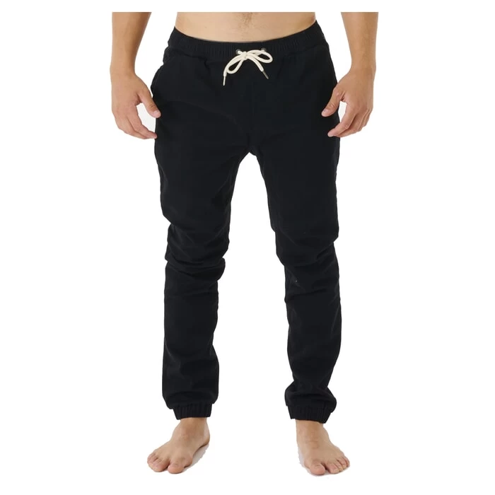Rip Curl Re Entry Jogger Trousers In Black 1 Rip Curl Re Entry Jogger Trousers In Black
