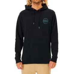Rip Curl Re Entry Pullover Hoody In Black