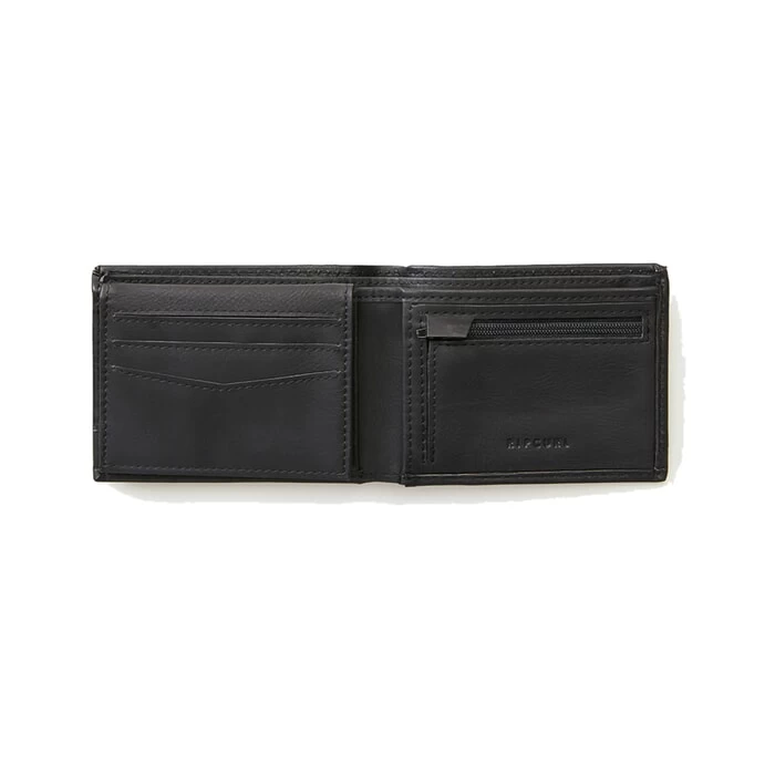 Rip Curl Ridge Pu All Day Faux Leather Wallet In Black/Grey 5 Rip Curl Ridge Pu All Day Faux Leather Wallet In Black/Grey - Image 5