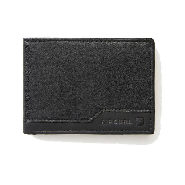 Rip Curl Ridge Pu All Day Faux Leather Wallet In Black/Grey 1 Rip Curl Ridge Pu All Day Faux Leather Wallet In Black/Grey