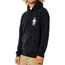 Rip Curl -Rip Curl rip curl search icon hood pullover hoody black cfegl9 90 b1 1