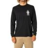 Rip Curl Search Icon Long Sleeve T-Shirt In Black