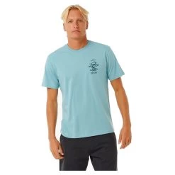 Rip Curl Search Icon Short Sleeve T-Shirt In Dusty Blue -Rip Curl rip curl search icon short sleeve t shirt dusty blue 0cbmte 3458 b2 uujjn8ydzdrvx2eo