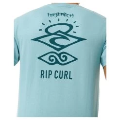 Rip Curl Search Icon Short Sleeve T-Shirt In Dusty Blue -Rip Curl rip curl search icon short sleeve t shirt dusty blue 0cbmte 3458 b4 vzr0xhuwyvy3te5b