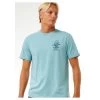 Rip Curl Search Icon Short Sleeve T-Shirt In Dusty Blue