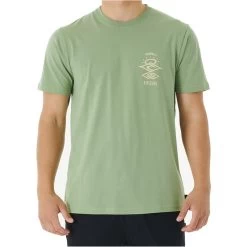 Rip Curl Search Icon Short Sleeve T-Shirt In Jade