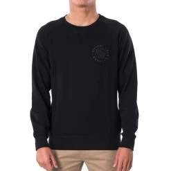 Rip Curl Son Of Cobra Sweatshirt In Washed Black