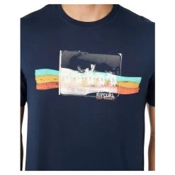 Rip Curl Striped Short Sleeve T-Shirt In Dark Navy -Rip Curl rip curl striped short sleeve t shirt dark navy 047mte 291 b3 xjdr6bclqgwqfxc0