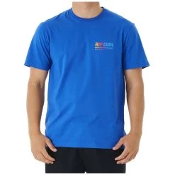 Rip Curl Surf Revival Decal Sleeveless T-Shirt In Retro Blue