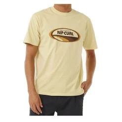 Rip Curl Surf Revival Mumma Short Sleeve T-Shirt In Vintage Yellow