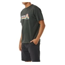 Rip Curl Surf Revival Mumma Short Sleeve T-Shirt In Washed Black