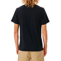 Rip Curl Surf Revival Vibrations Short Sleeve T-Shirt In Black -Rip Curl rip curl surf revival vibrations short sleeve t shirt black 00emte 90 b2 jexwrpvzskp5a7vh