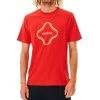 Rip Curl Surf Revival Vibrations Short Sleeve T-Shirt In Blood