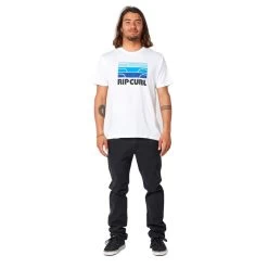 Rip Curl Surf Revival Waving Short Sleeve T-Shirt In Optical White -Rip Curl rip curl surf revival waving short sleeve t shirt optical white 03nmte 3262 b3 fg0un8k8ijdw1iss