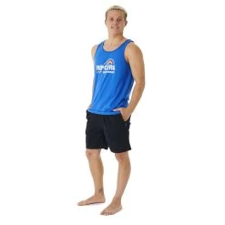 Rip Curl Surf Revival Waving Sleeveless T-Shirt In Retro Blue -Rip Curl rip curl surf revival waving sleeveless t shirt retro blue 04nmte 8271 b3 2cu5kzjerryz51fb