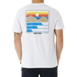 Rip Curl Surf Revivial Sunset Short Sleeve T-Shirt In White -Rip Curl rip curl surf revivial sunset short sleeve t shirt white 04imte 1000 b2 6kusvxn4pdzlta1x