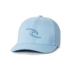 Rip Curl Tepan Flexfit Curved Peak Cap In Dusty Blue