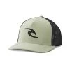 Rip Curl Tepan Flexfit Trucker Curved Peak Cap In Light Green