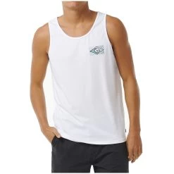 Rip Curl Traditions Sleeveless T-Shirt In Optical White