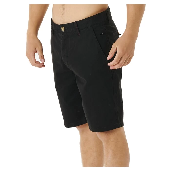 Rip Curl Travellers Chino Shorts In Black 2 Rip Curl Travellers Chino Shorts In Black - Image 2