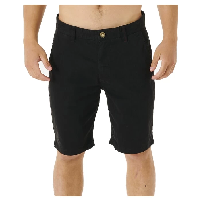 Rip Curl Travellers Chino Shorts In Black 1 Rip Curl Travellers Chino Shorts In Black