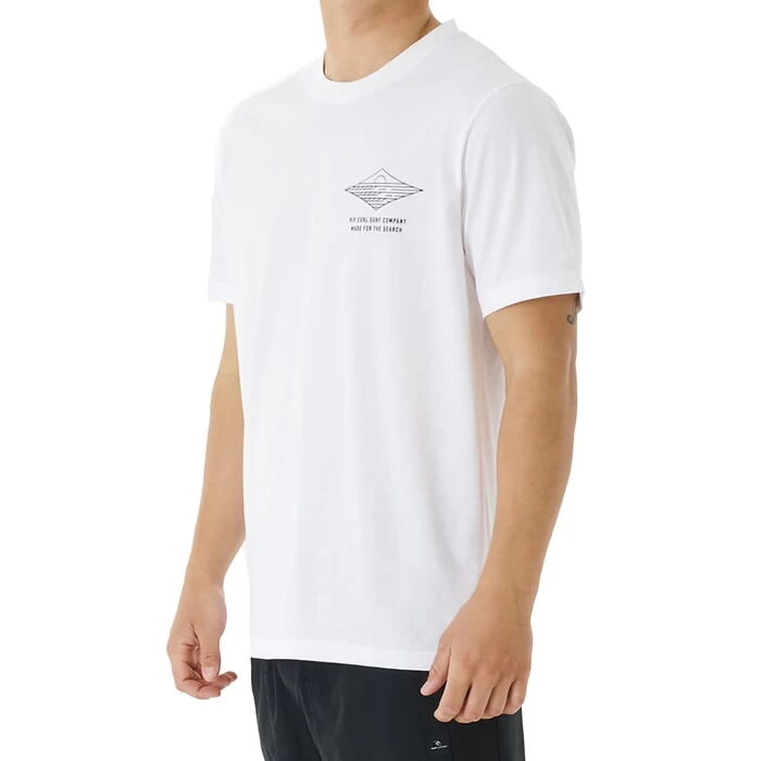 Rip Curl Vaporcool Line Up Short Sleeve T-Shirt In White/Blue 2 Rip Curl Vaporcool Line Up Short Sleeve T-Shirt In White/Blue - Image 2