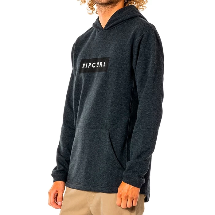 Rip Curl Vaporcool Pullover Hoody In Black Marled 2 Rip Curl Vaporcool Pullover Hoody In Black Marled - Image 2