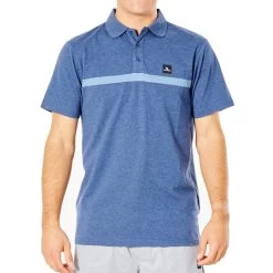 Rip Curl Vaporcool Varial Short Sleeve Polo Shirt In Navy Marle