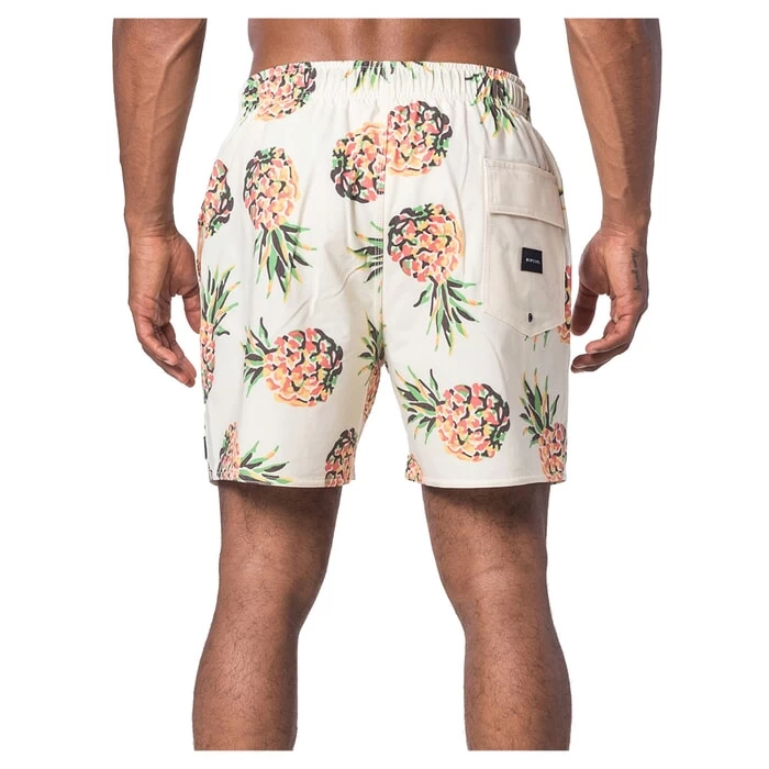 Rip Curl Volley Caicos Elasticated Boardshorts In Washed Yellow 2 Rip Curl Volley Caicos Elasticated Boardshorts In Washed Yellow - Image 2