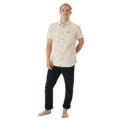 Rip Curl Washed Short Sleeve Shirt In Bone -Rip Curl rip curl washed short sleeve shirt bone cshhe9 3021 b3 pa7raidabjqdgqge