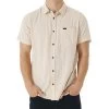 Rip Curl Washed Short Sleeve Shirt In Bone