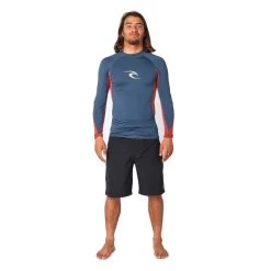 Rip Curl Waves Short Sleeve Rash Vest In Navy Marle -Rip Curl rip curl waves short sleeve rash vest navy marle 12gmrv 3277 b3 5uoxal5ns2tez7wu