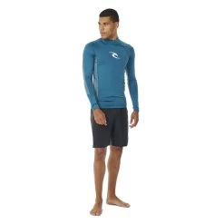 Rip Curl Waves UPF Performance Long Sleeve Rash Vest In Deep Ocean -Rip Curl rip curl waves upf performance long sleeve rash vest deep ocean 141mrv 8598 b3 8ph91hml54e1srk5