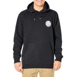 Rip Curl Wetsuit Icon Hood Pullover Hoody In Black