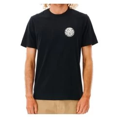 Rip Curl Wetsuit Icon Short Sleeve T-Shirt In Black