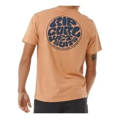 Rip Curl Wetsuit Icon Short Sleeve T-Shirt In Clay -Rip Curl rip curl wetsuit icon short sleeve t shirt clay 0c8mte 136 b2 nctwpodtbjjaoyzc