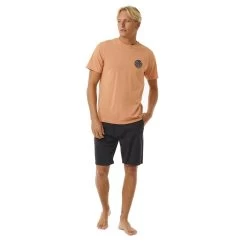 Rip Curl Wetsuit Icon Short Sleeve T-Shirt In Clay -Rip Curl rip curl wetsuit icon short sleeve t shirt clay 0c8mte 136 b3 fwyjyikvqcicmqn5